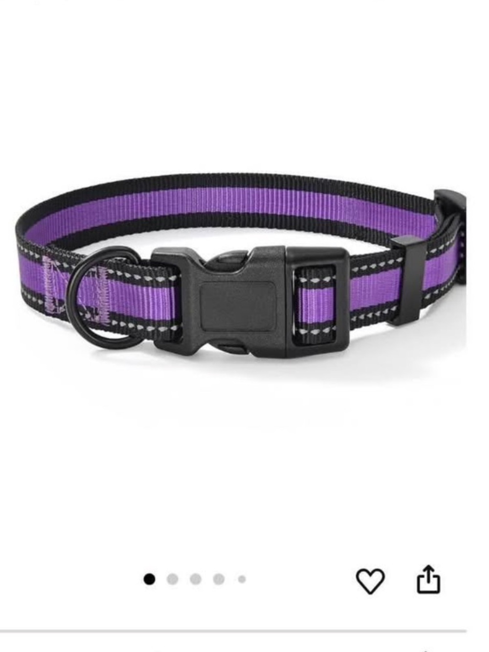 New purple Dog Collar
(Purple/Black, XS Neck 9"-13"
-20 lb)